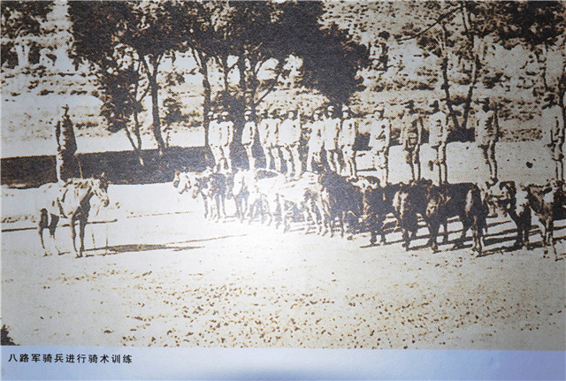 大青山支队骑兵部队进行骑术训练.jpg