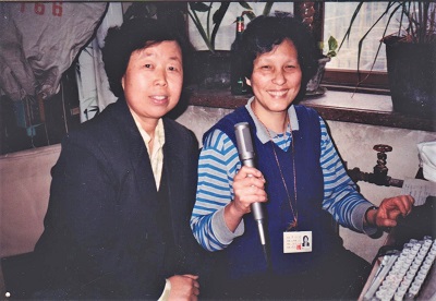 黄锡卿和张敬然在录音间（90年代）.jpeg